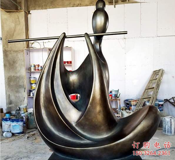青銅笛子銅雕廠家 公園工藝品銅雕