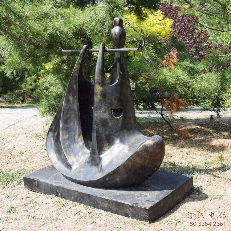 紫銅笛子銅雕廠家 仿古工藝品銅雕