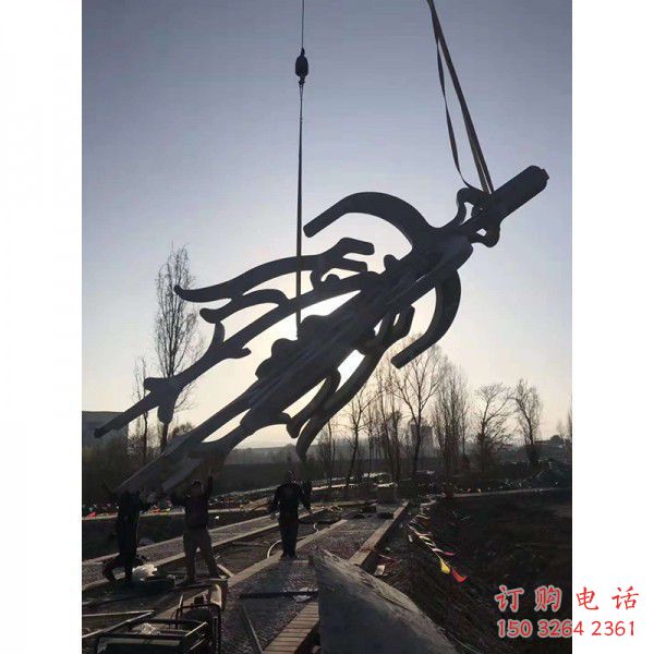 甲骨文銅雕廠家 抽象工藝品銅雕