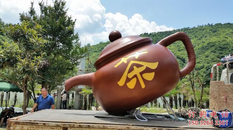 青銅酒壺銅雕廠家 公園工藝品銅雕