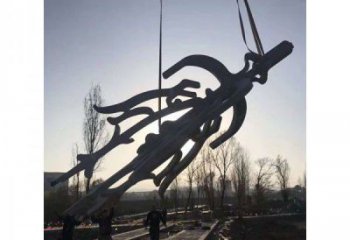 甲骨文銅雕廠家 抽象工藝品銅雕