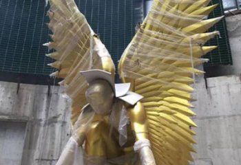 別墅翅膀銅雕廠家 公園工藝品銅雕