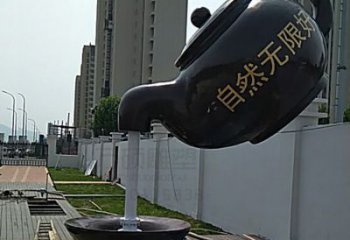 抽象酒壺銅雕廠家 辦公室工藝品銅雕