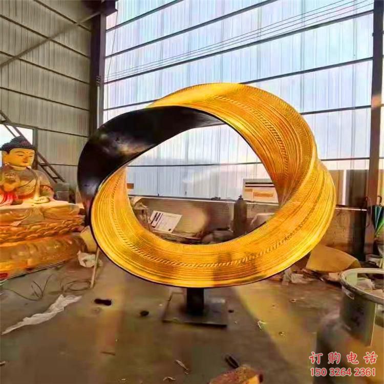 街頭花環(huán)銅雕廠家 城市工藝品銅雕