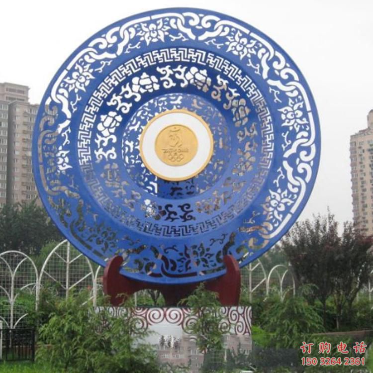 青銅圓環(huán)銅雕廠家 公園工藝品銅雕