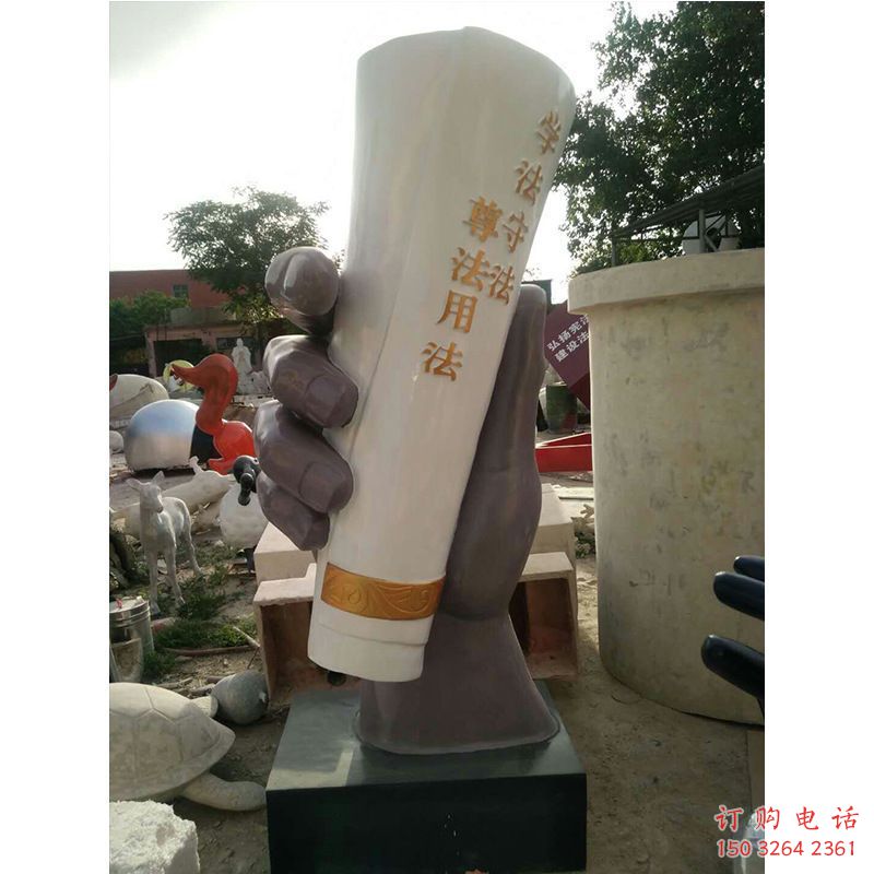 彩繪法治銅雕廠家 仿古工藝品銅雕