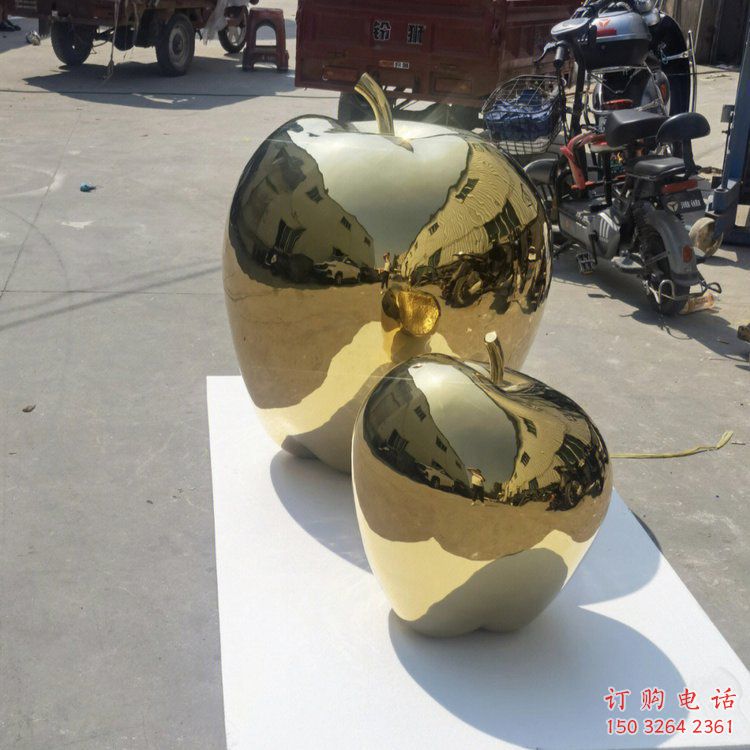 園林蘋(píng)果銅雕廠家 青銅工藝品銅雕