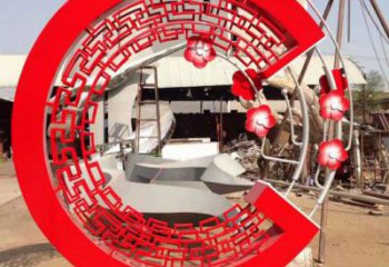 廣場(chǎng)花環(huán)銅雕廠家 青銅工藝品銅雕
