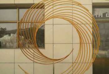 公園圓環(huán)銅雕廠家 街頭工藝品銅雕