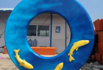 街頭圓環(huán)銅雕廠家 城市工藝品銅雕