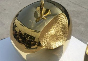 蘋果銅雕廠家 抽象工藝品銅雕