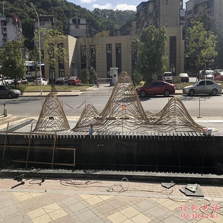 仿古假山銅雕廠家 彩繪工藝品銅雕