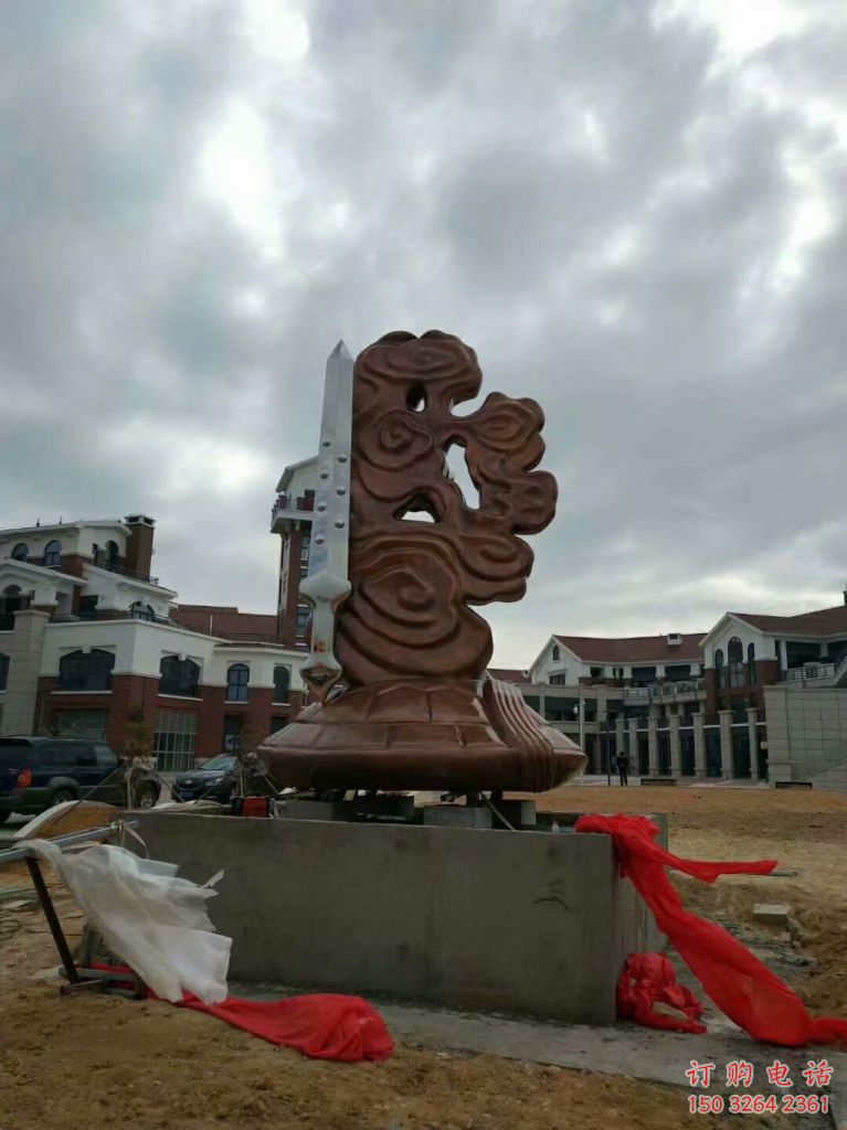 紫銅云朵銅雕廠家 仿古工藝品銅雕