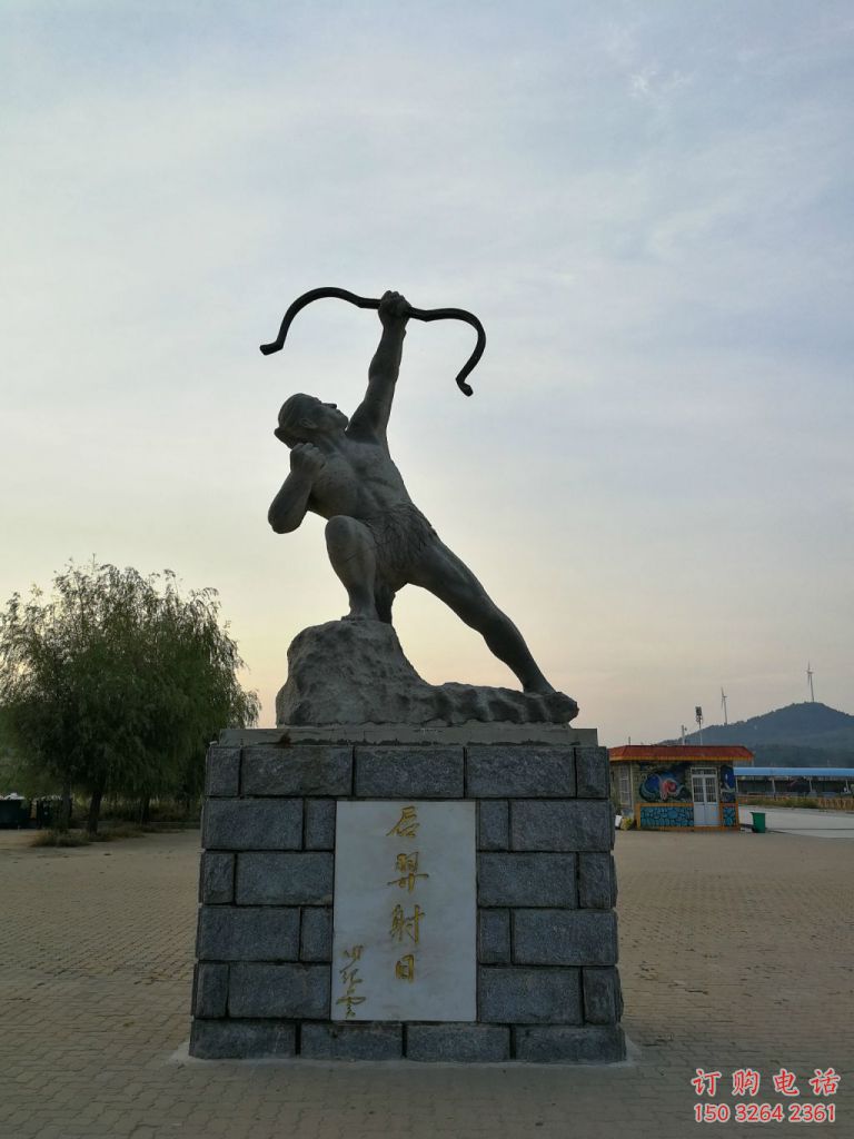 別墅弓箭銅雕廠家 公園工藝品銅雕
