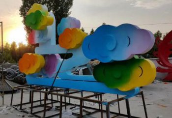 公園云朵銅雕廠家 街頭工藝品銅雕