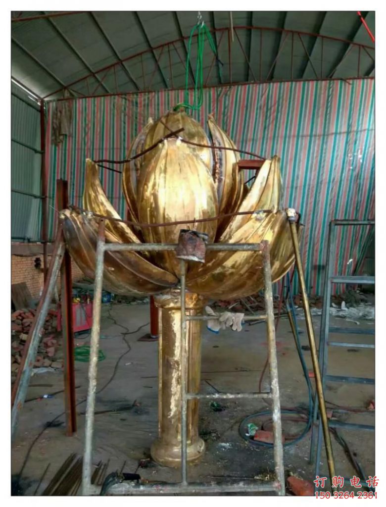 黃銅紫荊花銅雕廠家 仿古工藝品銅雕