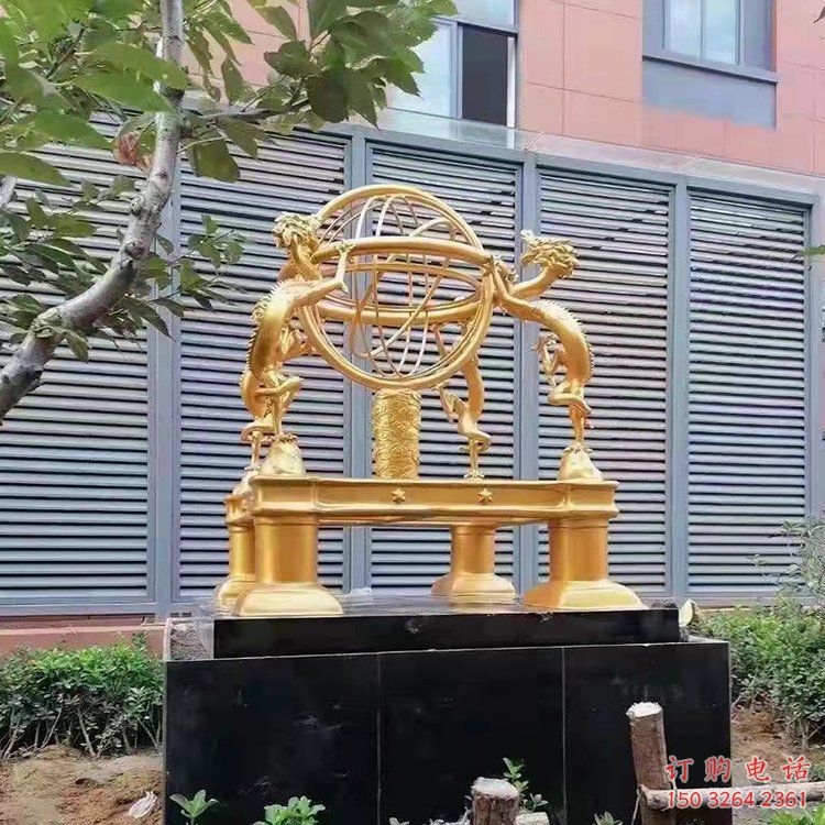 地震儀銅雕廠家 抽象工藝品銅雕