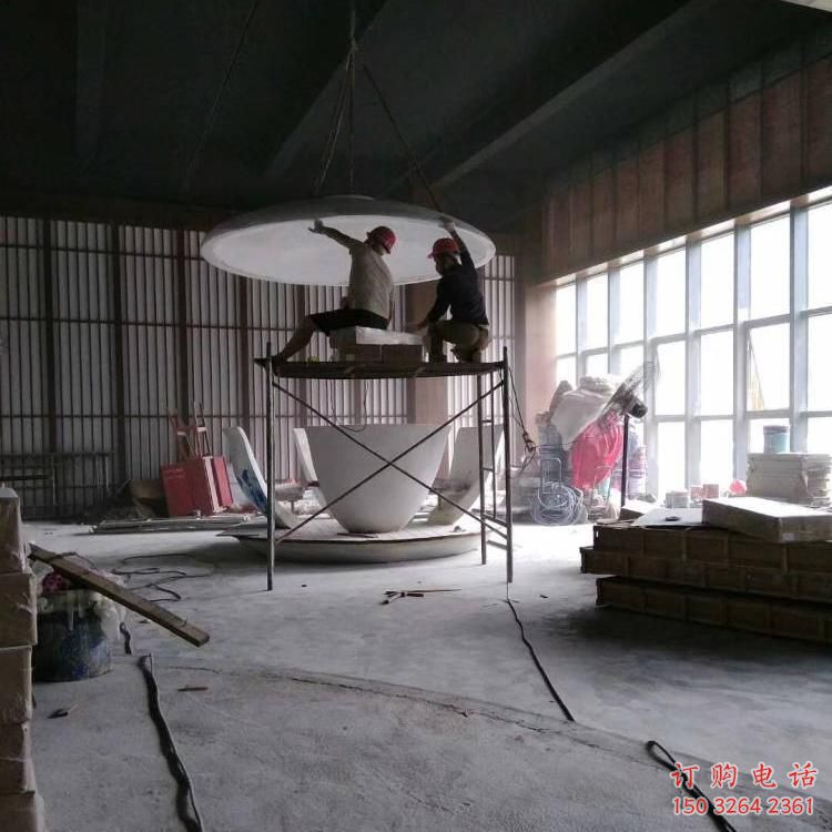 仿古大碗銅雕廠家 彩繪工藝品銅雕