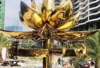 街頭紫荊花銅雕廠家 城市工藝品銅雕