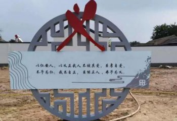 彩繪廉政銅雕廠家 仿古工藝品銅雕