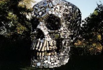 廣場骷髏銅雕廠家 青銅工藝品銅雕