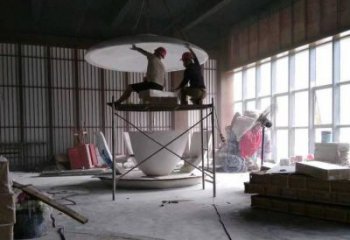 仿古大碗銅雕廠家 彩繪工藝品銅雕
