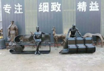 青銅座椅銅雕廠家 公園工藝品銅雕