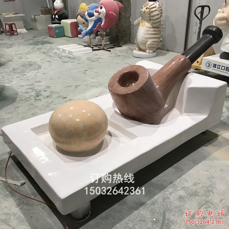 煙斗銅雕廠家 抽象工藝品銅雕