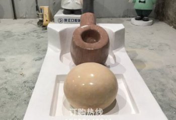 抽象煙斗銅雕廠家 辦公室工藝品銅雕