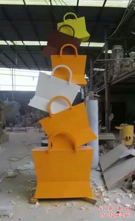 提包銅雕廠家 抽象工藝品銅雕