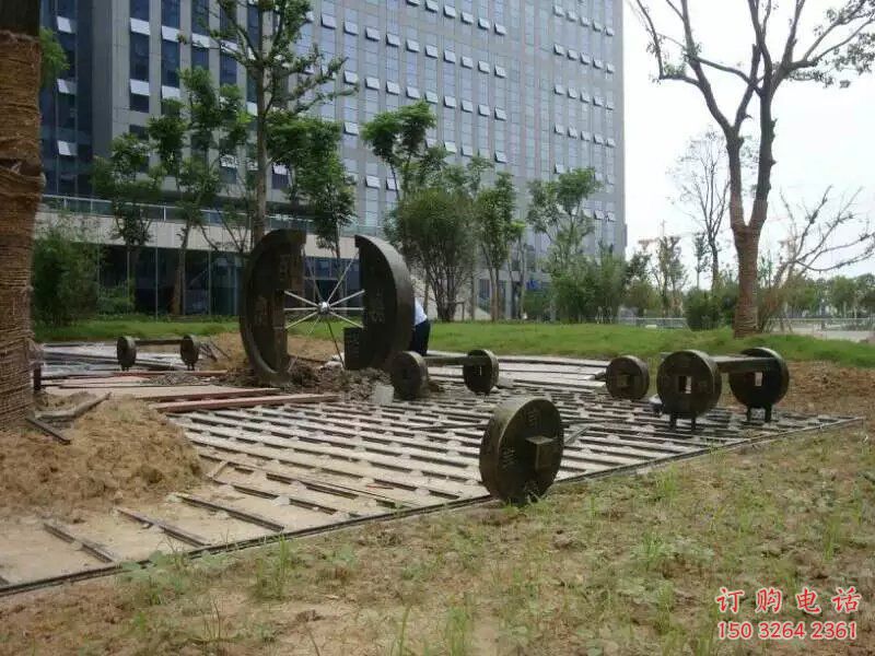紫銅古幣銅雕廠家 仿古工藝品銅雕