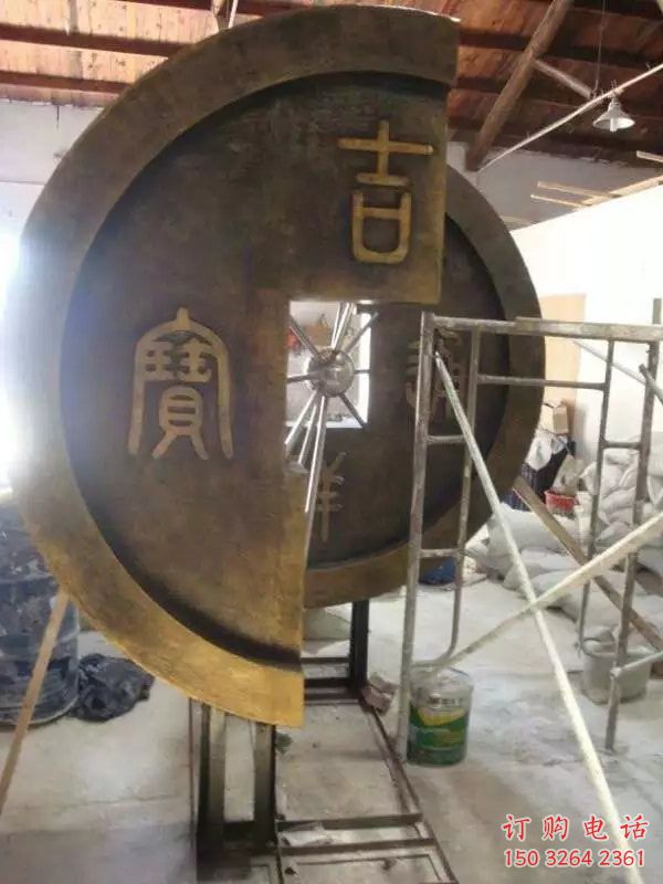 園林古幣銅雕廠家 青銅工藝品銅雕