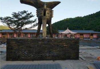 廣場(chǎng)高腳杯銅雕廠家 青銅工藝品銅雕