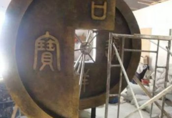 園林古幣銅雕廠家 青銅工藝品銅雕