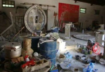 廣場(chǎng)古幣銅雕廠家 青銅工藝品銅雕