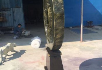 古幣銅雕廠家 抽象工藝品銅雕