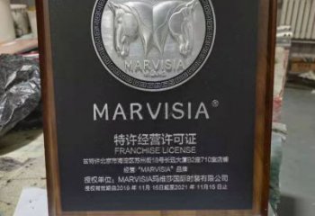 街頭標(biāo)示牌銅雕廠家 城市工藝品銅雕