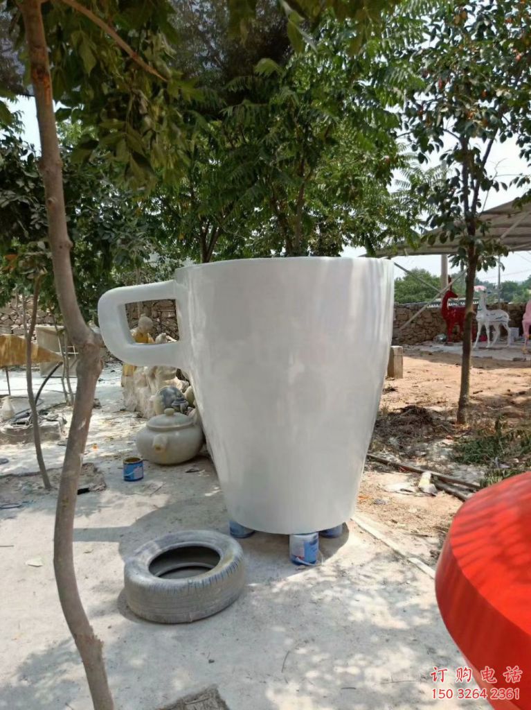 紫銅咖啡杯銅雕廠家 仿古工藝品銅雕