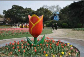 別墅百合花銅雕廠家 公園工藝品銅雕