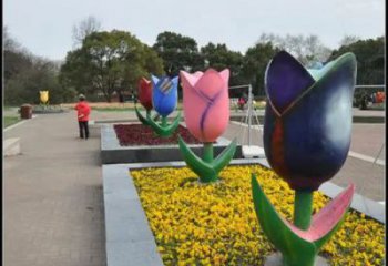 廣場百合花銅雕 青銅工藝品銅雕廠家