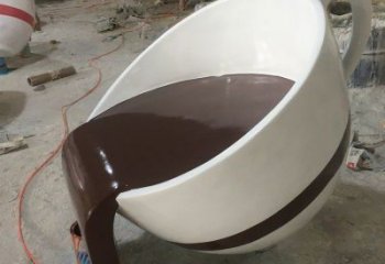 黃銅咖啡杯銅雕廠家 仿古工藝品銅雕