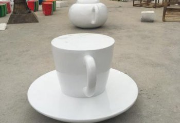 彩繪咖啡杯銅雕廠家 仿古工藝品銅雕