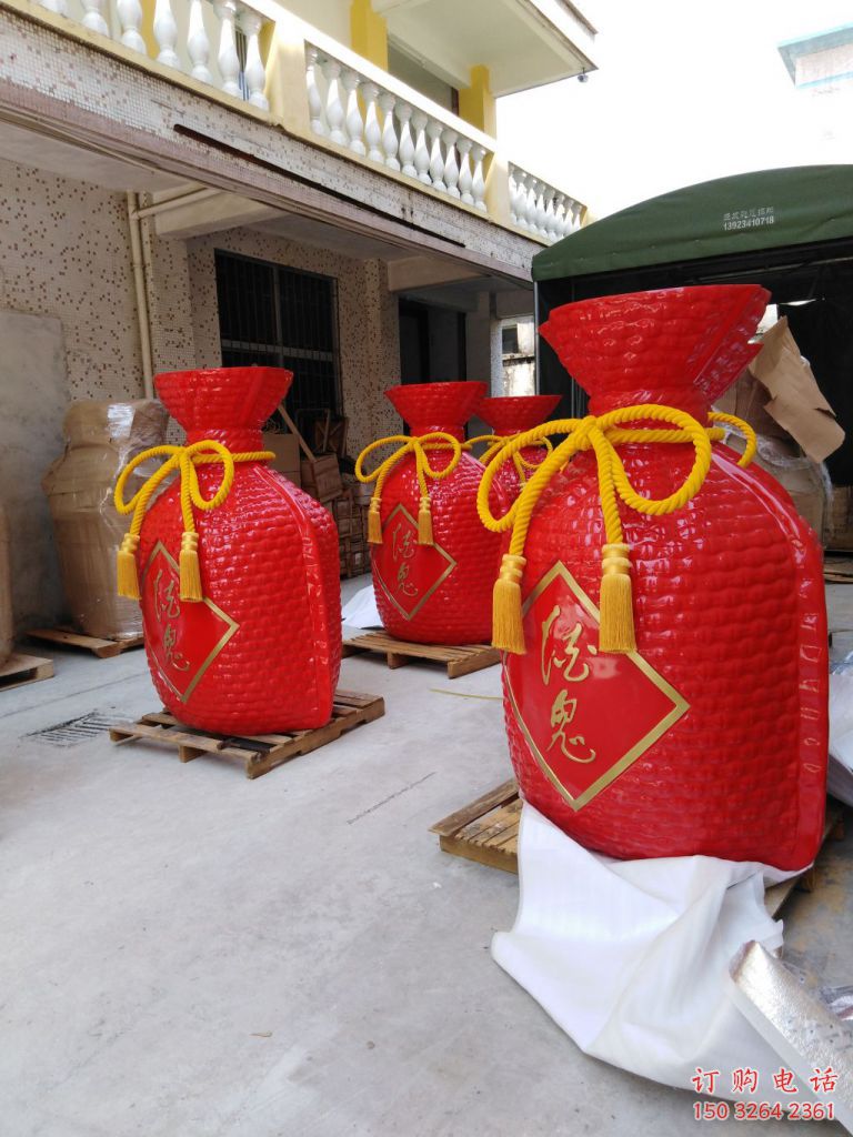 青銅福袋銅雕廠家 公園工藝品銅雕