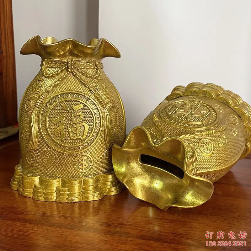 園林福袋銅雕廠家 青銅工藝品銅雕