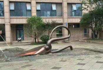 城市剪刀銅雕廠家 黃銅工藝品銅雕