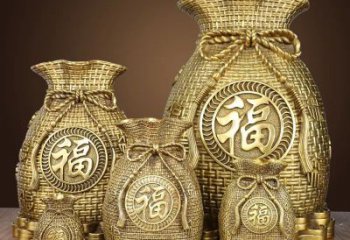 福袋銅雕廠家 抽象工藝品銅雕