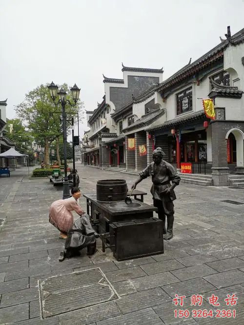 仿古風(fēng)箱銅雕廠家 彩繪工藝品銅雕