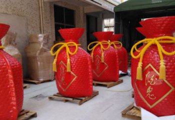 城市錢袋銅雕廠家 黃銅工藝品銅雕