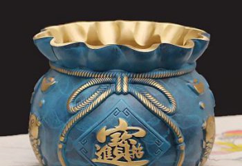 錢袋銅雕廠家 抽象工藝品銅雕