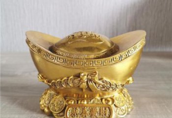 黃銅金元寶銅雕廠家 仿古工藝品銅雕
